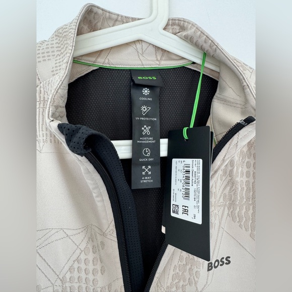 (NWT) BOSS Men's Patterned Beige Sweatshirt - Picture 2 of 12